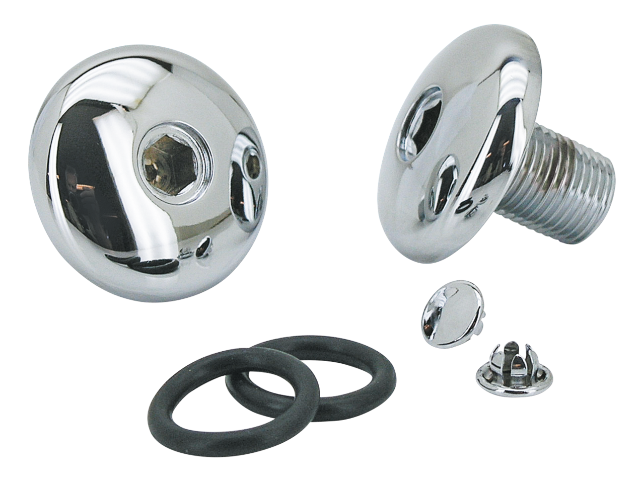 Gzp Chrome Custom 41mm Forktube Caps Bt7 Fork Tube Cap & Preload Adjuster Zodiac
