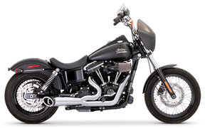 Fxd91 05 Turnout 2 1 Ch/Bk (4.5") 2-1 Full Exhaust System Freedom Performance Exhaust