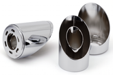 Mcj End Caps Royal 100 Slash Cut Chrome Exhaust End Cap Mcj Default Title