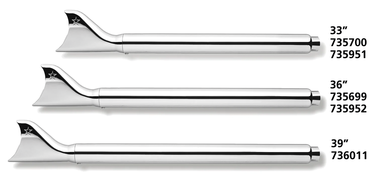 2.5" Blue Proof Shrktl Xtra Long S/O Chr Slip-On & Muffler Freedom Performance Exhaust Default Title