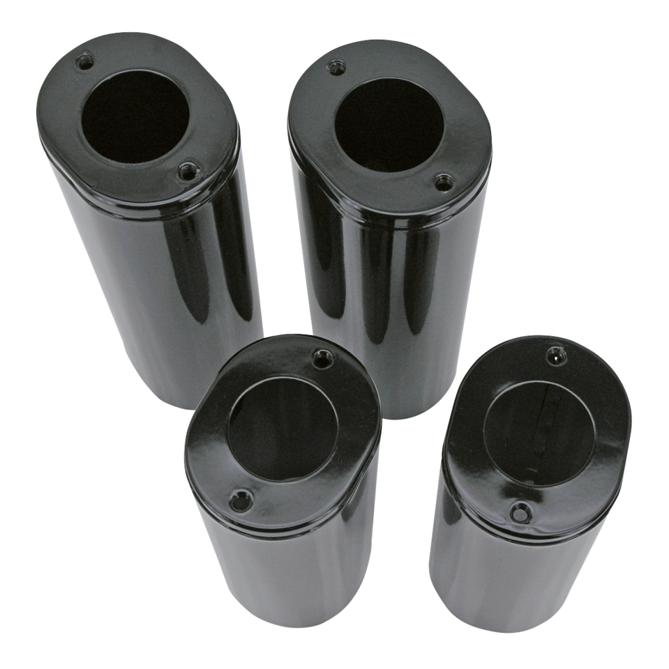 Gzp Black Slider Cvrs, Pair 45964 49/86/ Fork Slider Cover Zodiac
