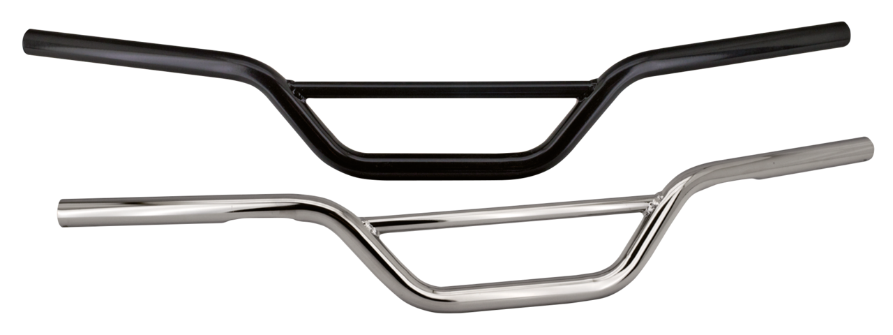 Zcp Motor X Dimpled Chrome 4 1/4" One Inch Diameter Handlebars Zodiac