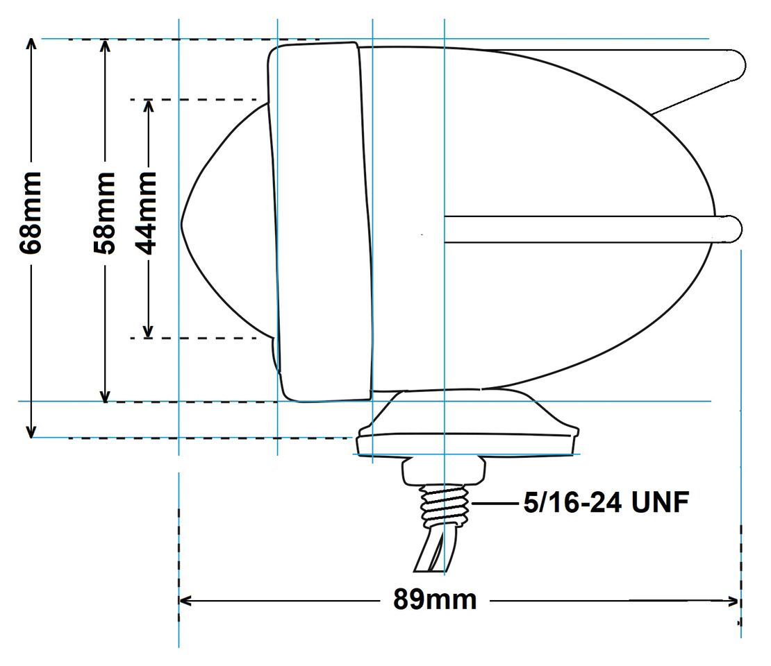 Gzp 3 Winged Bullet Light Amber Dual Fil Turn Signals & Multi Function Lights Zodiac Default Title