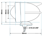 Gzp 3 Winged Bullet Light Amber Dual Fil Turn Signals & Multi Function Lights Zodiac Default Title