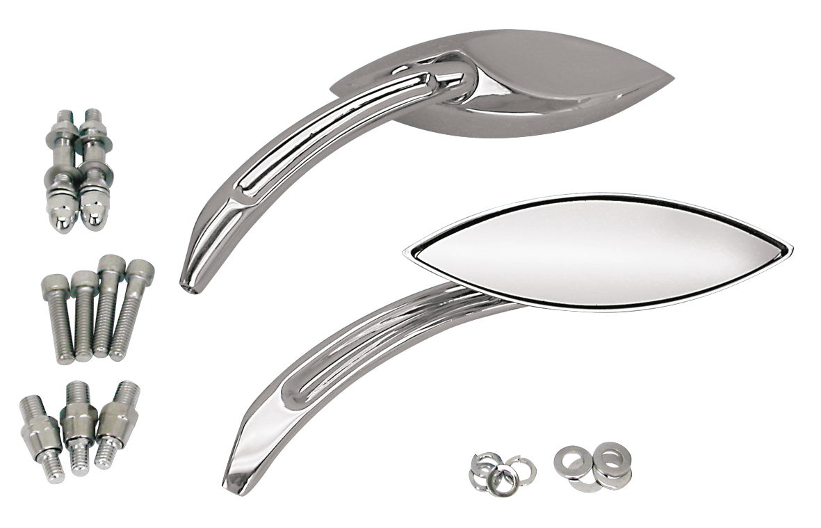 Gzp Mirror Set B Merlin's Narrow Cateye Mirror & Component Zodiac