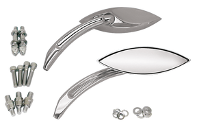 Gzp Mirror Set B Merlin's Narrow Cateye Mirror & Component Zodiac