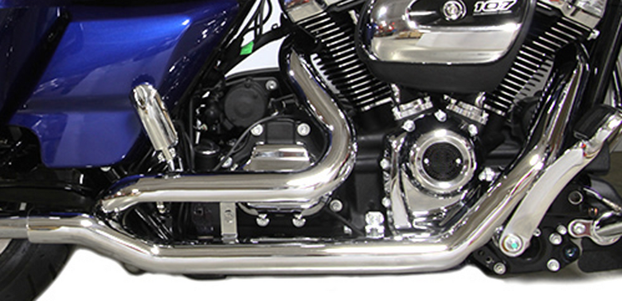 30" True Dual Fishtails Chr Flh/T17 Up 2-2 Exhaust Header V Twin Mfg Default Title