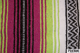 Mexican Blanket Pink/Apple Green/White Indispensables Texas Leather Default Title