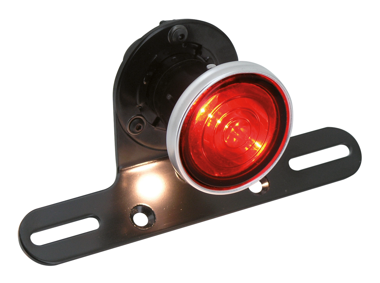 Gzp Classic 2" Black Round Taillight W/L Tail & Brake Light Zodiac Default Title