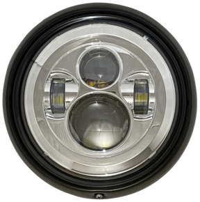 Headlight 7" Chrome/Clear Lens Light Units Corner Value Parts Default Title
