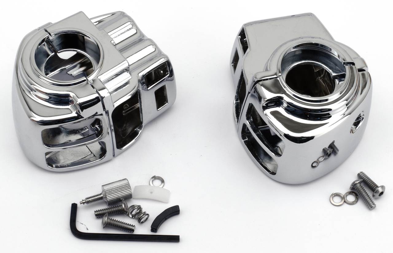 Chrome Switch Housings Flh/T96 13 W/Cc Handlebar Controls V Twin Mfg Default Title
