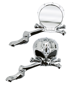 Gzp Chrome Skull Mania Mirrorset Mirror & Component Zodiac
