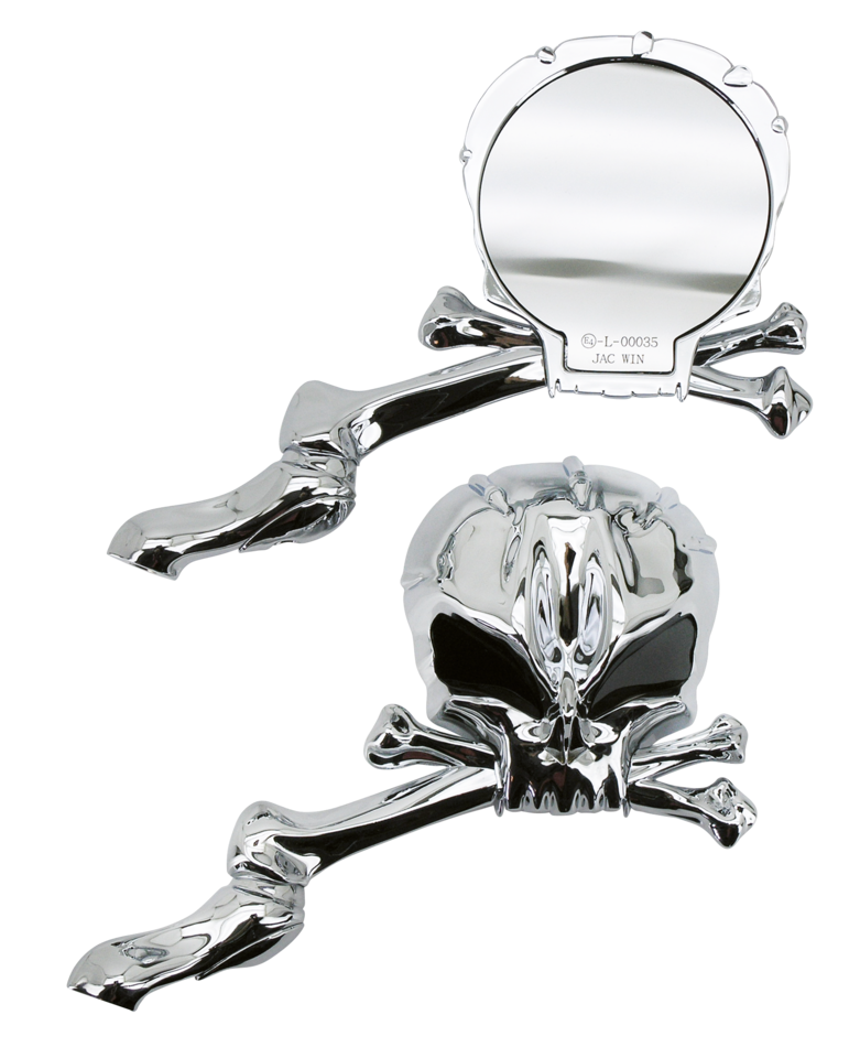 Gzp Chrome Skull Mania Mirrorset Mirror & Component Zodiac