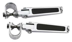 Gzp Chrome Clamp On Folding Footpegs, Pa Passenger Foot Peg Zodiac