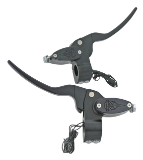 Zcp Polish Billet H/B Contr W/Cl Cabl Handlebar Controls Zodiac