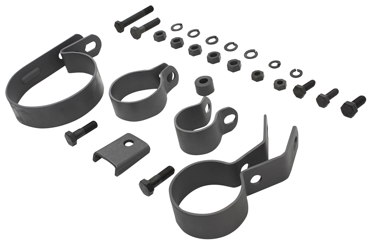 Exhaust Clamp Kit Parkerized Bt41 57 Exhaust Clamp V-Twin Manufacturing Default Title