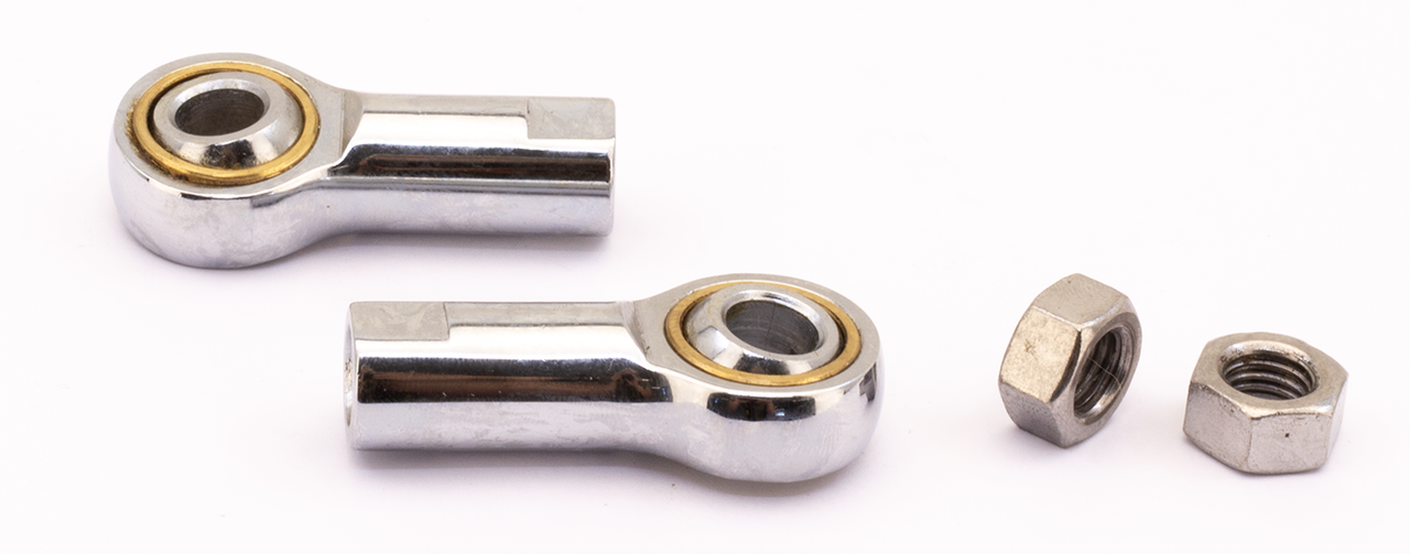 Gzp Chrome Ball Joint 5/16" 24, Set/2 Shift Rod End & Hardware Zodiac