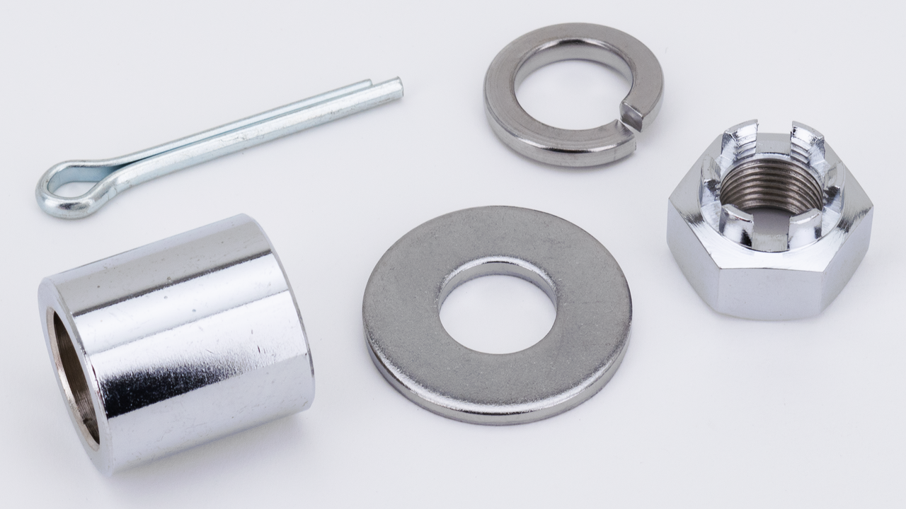 Gzp Rear Axle Hardware Fxr/Fxst/Flt 80up Wheel Axle Nut & Hardware Kit Zodiac Default Title