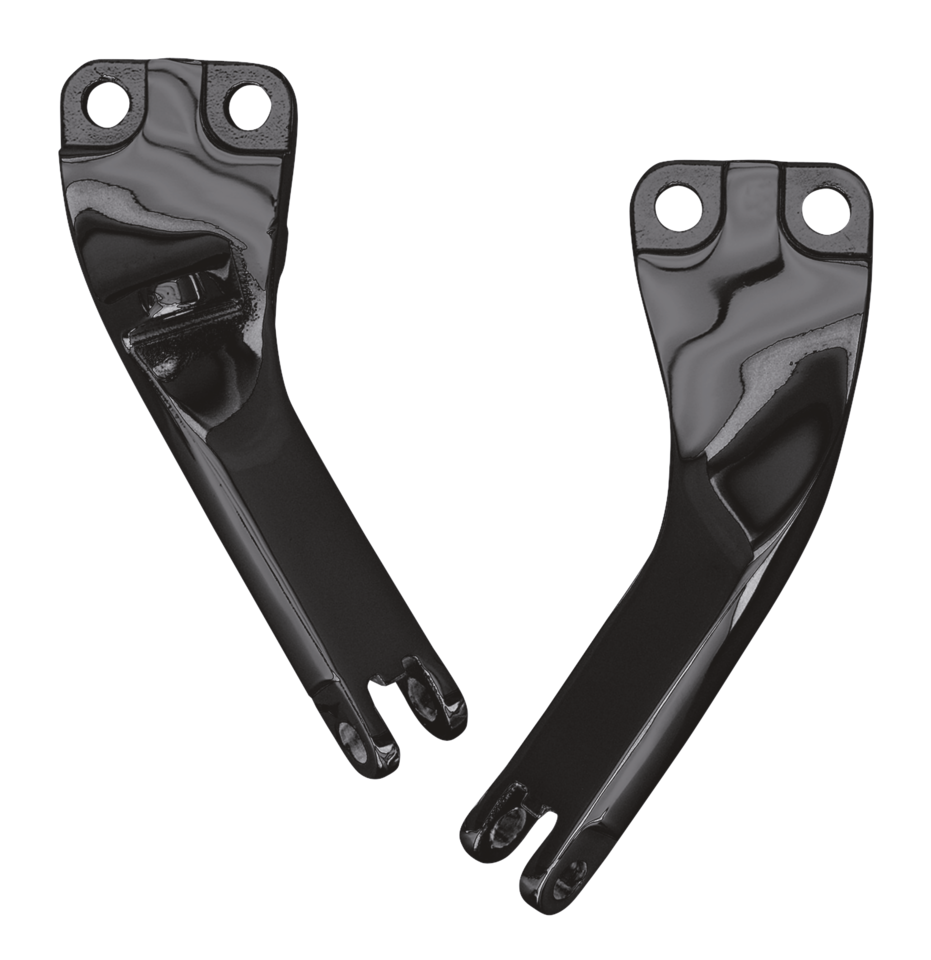 Gzp Black Passenger Peg Supports Fxd06 U Foot Peg Mount & Hardware Zodiac Default Title