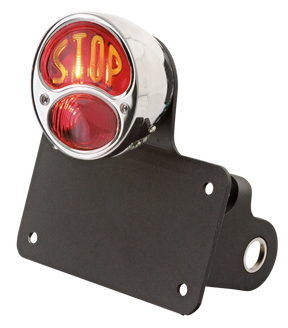 Nsc 28 Taillight W/Horizontal Lic.Mount Custom Taillights No School Choppers