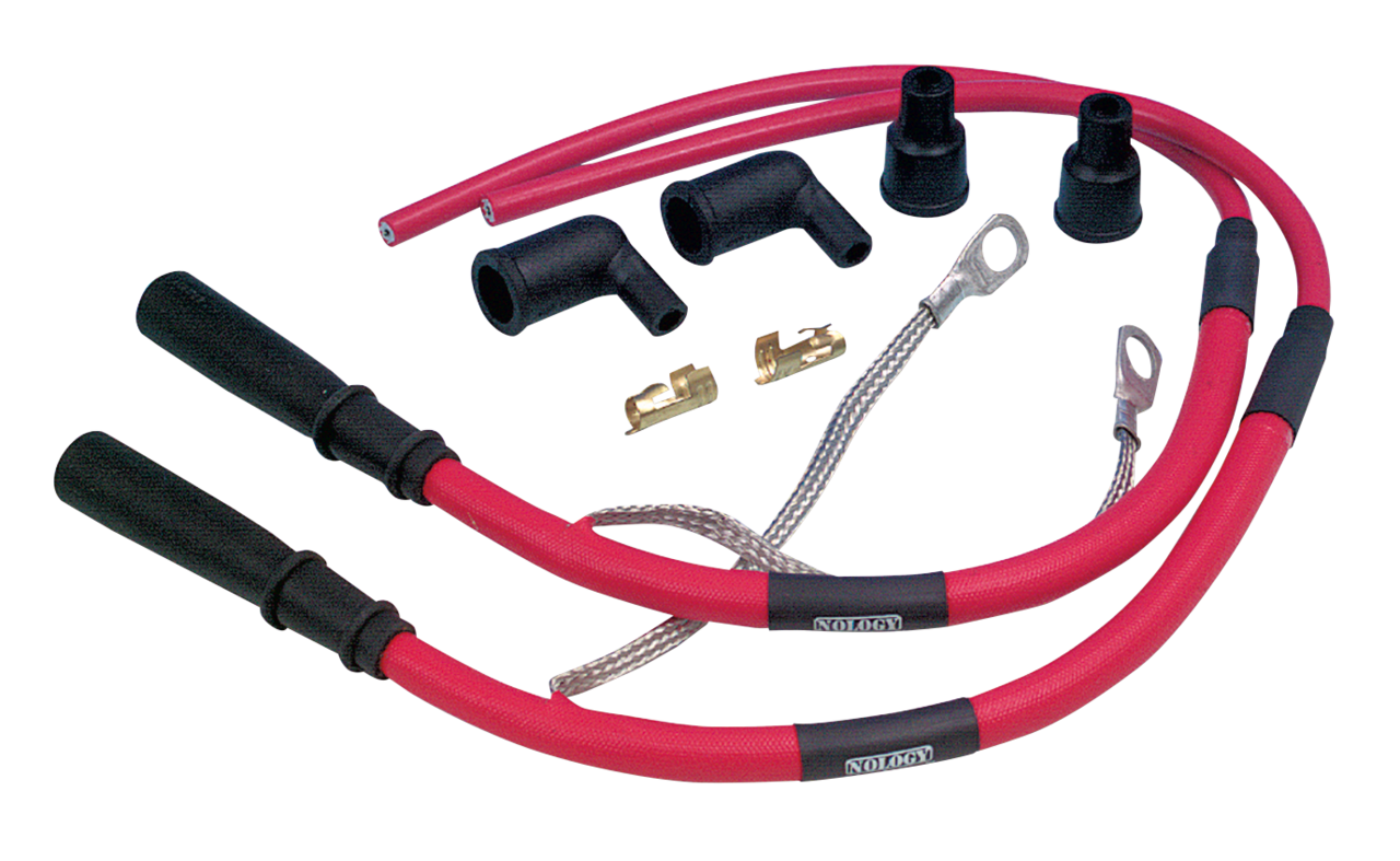 Hot Wires Set Fxd99 17 Fxst99 17 Black Spark Plug Wire Nology Default Title