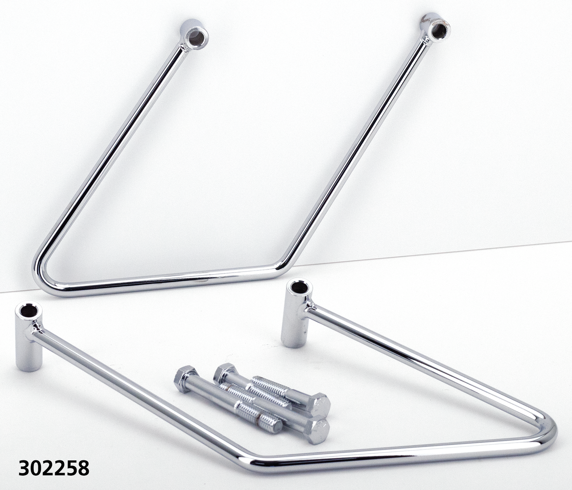 Gzp Chrome Bag Support 2 Bolt F*St00 07 Saddlebag Support Zodiac