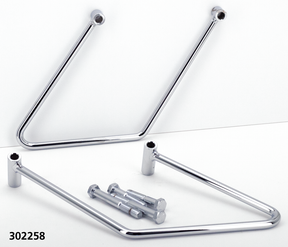 Gzp Chrome Bag Support 2 Bolt F*St00 07 Saddlebag Support Zodiac