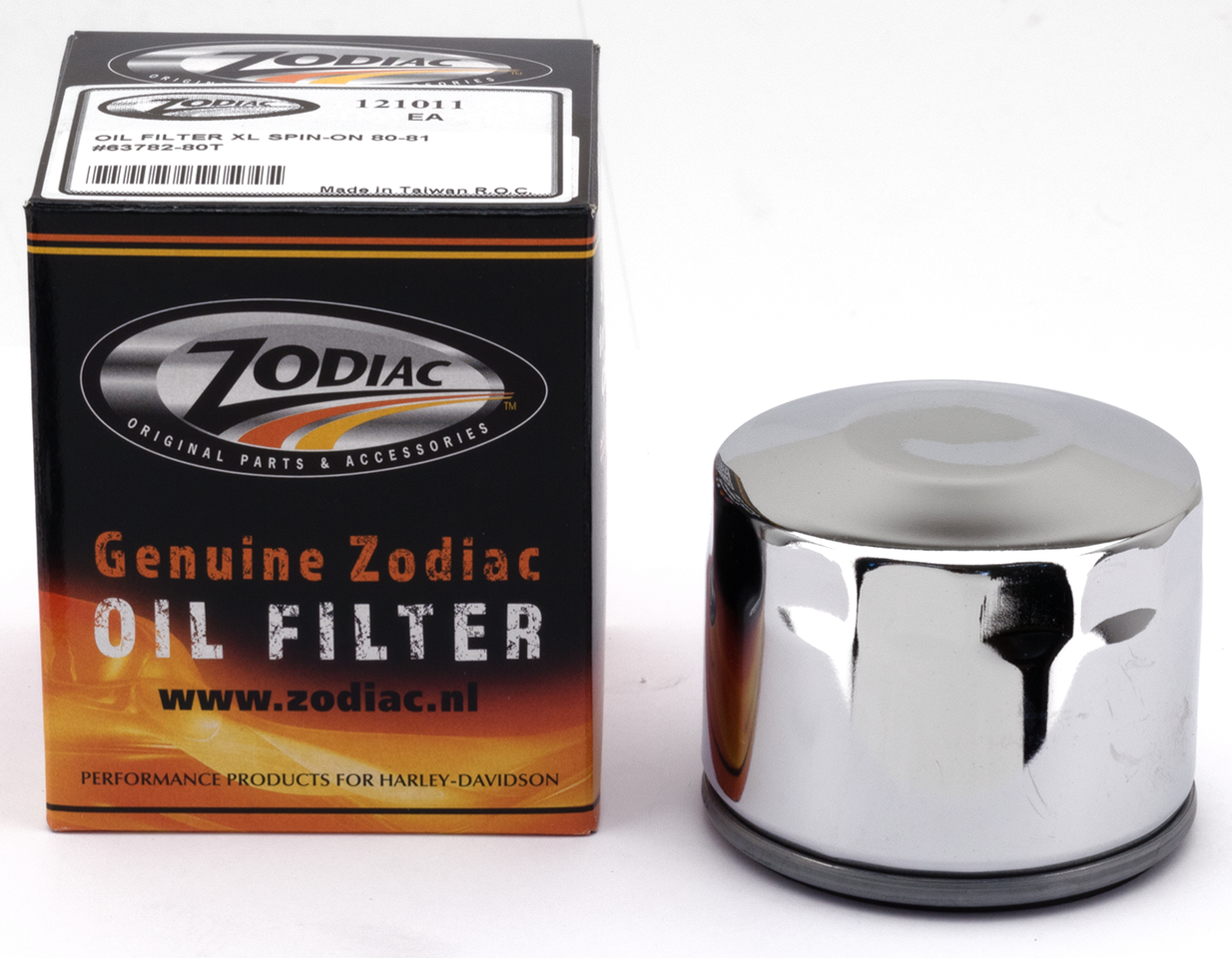 Gzp Short Chrome Spin On Oil Filter 6378 Oil Filter Zodiac Default Title
