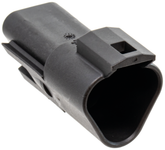 3 Pole Black Pin Housing Electrical Connector Deutsch Connectors Default Title