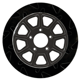 Rr Smooth 11.8"X7mm Bl/Bl 9 Spoke Rear Brake Rotor Lyndall Brakes Default Title