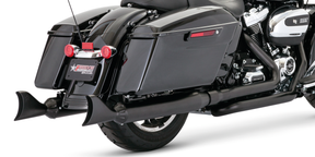 4" Sharktails S O's All Chr Flh/T17 Up Slip-On & Muffler Freedom Performance Exhaust