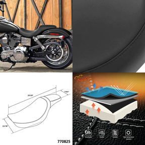 2 Up Plain Seat Black Fxd06 17 2-Up Seat C.C. Rider