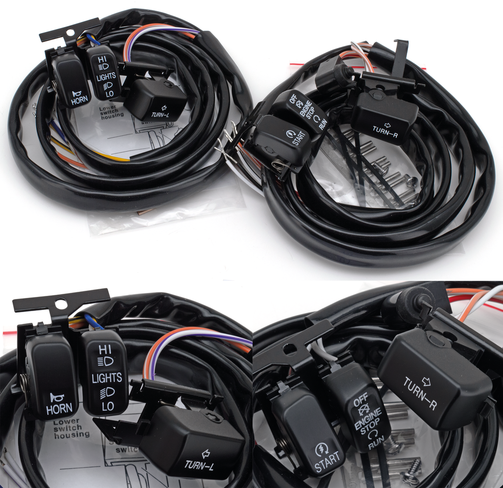 Gzp Blk H/Bar Switch Kit 96up Int.Symb Handlebar Controls Zodiac Default Title