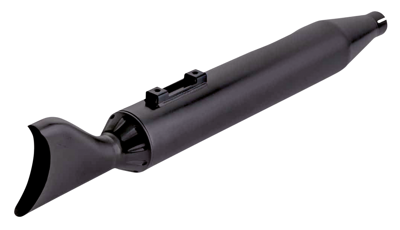 Flh/T95 16 4" Sharktail So's All Bk Slip-On & Muffler Freedom Performance Exhaust