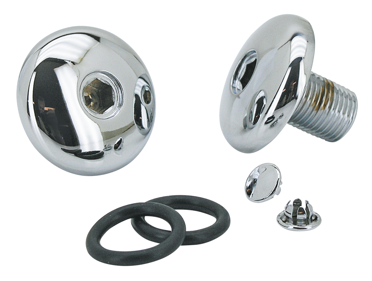 Gzp Chrome Custom 41mm Forktube Caps Bt7 Fork Tube Cap & Preload Adjuster Zodiac Default Title