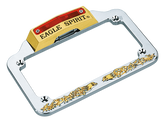 Gzp License Frame W/Lite Chr/Gold License Plate Mount Zodiac Default Title