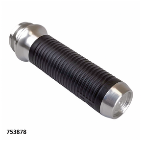 Lthr Moto Grips Natural/Blk Ribbed Tbw Handlebar, Hand Controls & Mirrors Brass Balls Cycles