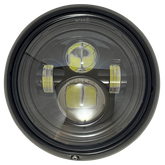 Headlight 7" Black/Clear Lens Light Units Corner Value Parts Default Title