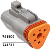 3 Pole Grey Socket Housing Wiring & Connector Deutsch Connectors Default Title