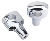 Chrome Fat Bar Risers H=3.5" 1.25" Bar Riser V Twin Mfg Default Title