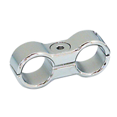 Gzp Billet Chrome Oil Line Seperator 2 H Oil Hose Clamp & Separator Zodiac Default Title