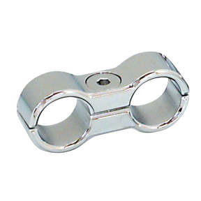 Gzp Billet Chrome Oil Line Seperator 2 H Oil Hose Clamp & Separator Zodiac Default Title
