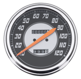 Replica Speedo Black Face 2:1 Ratio Orng Speedometer V Twin Mfg Default Title