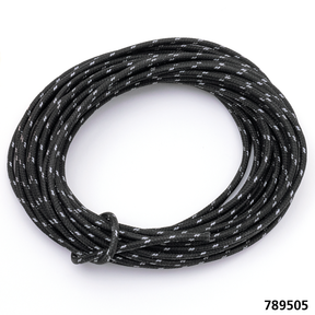 Cloth Covered Wire Black/White 25ft Wiring & Connector V Twin Mfg