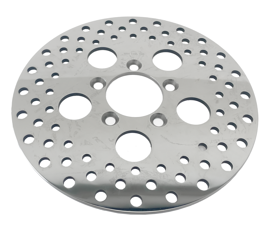 Gzp Drilled St.St. Rotor 10" Polished Brake Rotor Zodiac Default Title