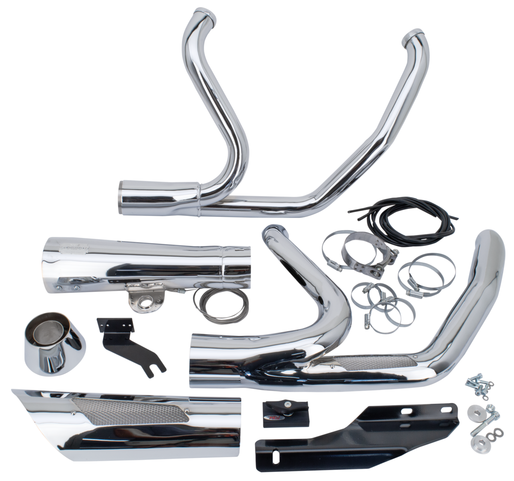 Mcj 2 1 Shorty Flh/T17 20 Chrome 2-1 Full Exhaust System Mcj Default Title