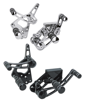 Gzp Chrome Billet Forw Contr Fl/Fx/Fx Forward Control Kit Zodiac
