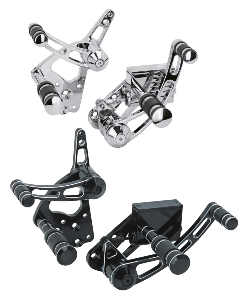 Gzp Chrome Billet Forw Contr Fl/Fx/Fx Forward Control Kit Zodiac