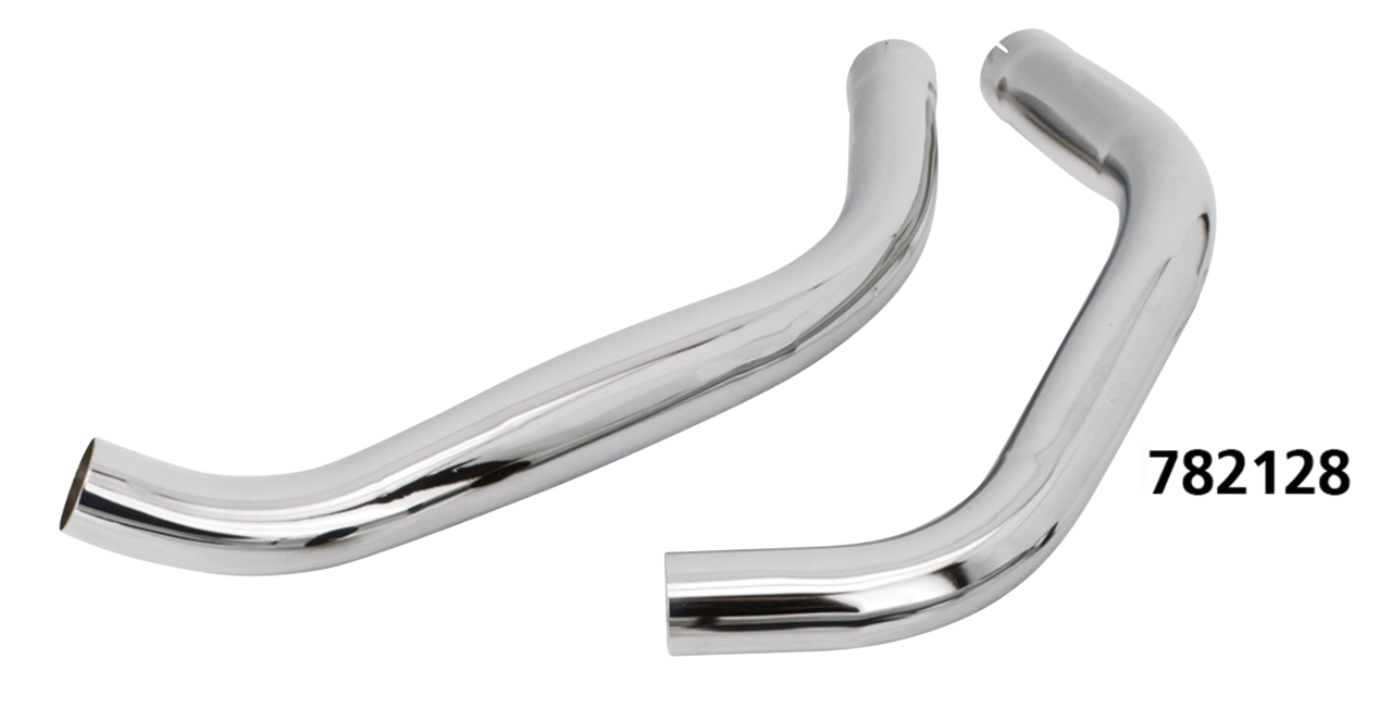 Chrome Header Set Xl57 78 Exhaust Header & Mid-Pipe V Twin Mfg Default Title