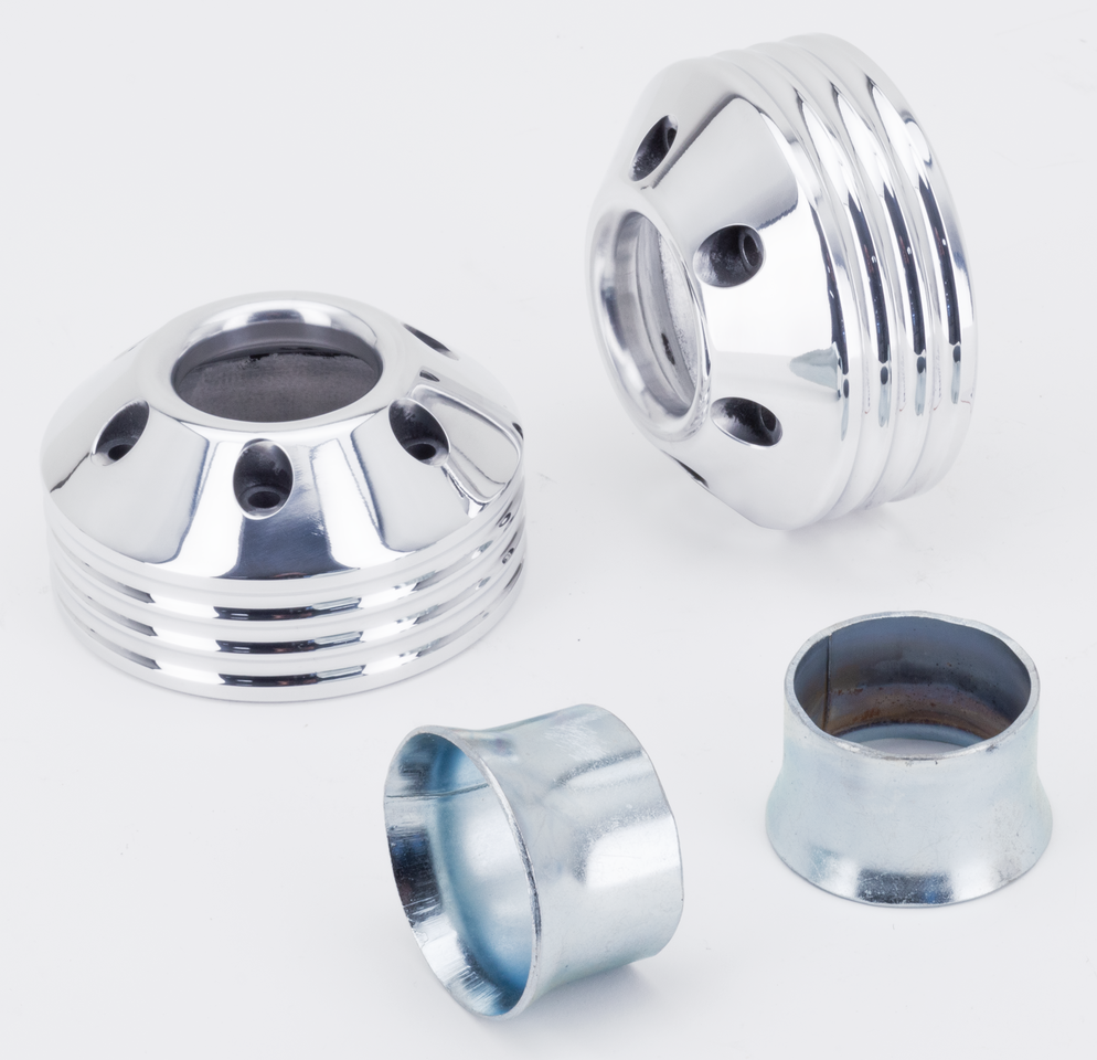 Mcj End Caps Royal 80 4 Ribbed Chrome Exhaust End Cap Mcj Default Title